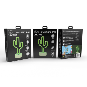 Cactus Desktop Neon Light Up Sign
