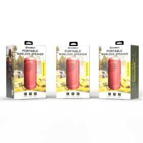 Excursion Boom Circular Bluetooth Speaker Red