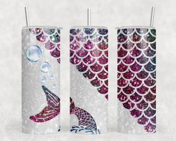 Mermaid Tail|Skinny Tumbler|Optional Bluetooth Speaker| Speaker Color Varies (Color: 150721935)