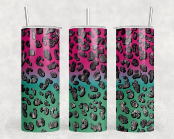 Leopard Print|Skinny Tumbler|Optional Bluetooth Speaker| Speaker Color Varies (Color: 154616286)
