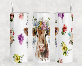Cow|Skinny Tumbler|Optional Bluetooth Speaker| Speaker Color Varies (Color: 158013032)