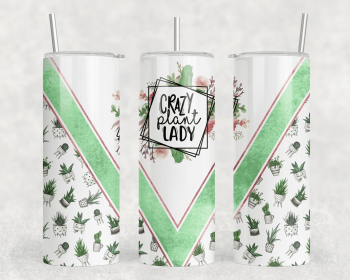 Crazy Plant Lady|Skinny Tumbler|Optional Bluetooth Speaker| Speaker Color Varies (Color: 158521016)