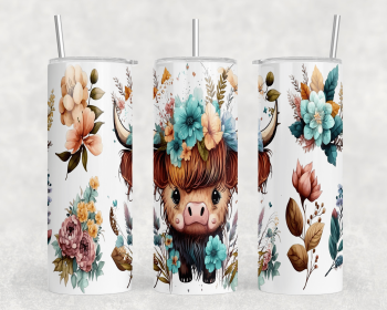 Cute Cow|Skinny Tumbler|Optional Bluetooth Speaker| Speaker Color Varies (Color: 161713244)