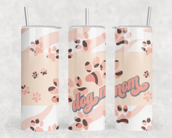 Dog Mom|Skinny Tumbler|Optional Bluetooth Speaker| Speaker Color Varies (Color: 165221116)