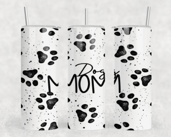 Dog Mom|Skinny Tumbler|Optional Bluetooth Speaker| Speaker Color Varies (Color: 167621115)