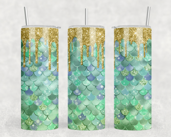 Mermaid|Skinny Tumbler|Optional Bluetooth Speaker| Speaker Color Varies (Color: 168316710)