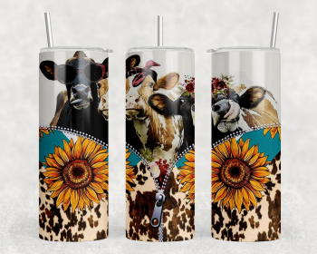 Cows|Skinny Tumbler|Optional Bluetooth Speaker| Speaker Color Varies (Color: 170913146)