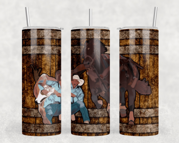 Bulldogging|Skinny Tumbler|Optional Bluetooth Speaker| Speaker Color Varies (Color: 177112079)