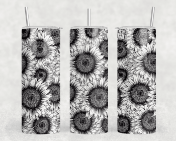 Sunflowers|Skinny Tumbler|Optional Bluetooth Speaker| Speaker Color Varies (Color: 177619184)
