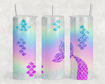 Mermaid Tail|Skinny Tumbler|Optional Bluetooth Speaker| Speaker Color Varies (Color: 178616682)