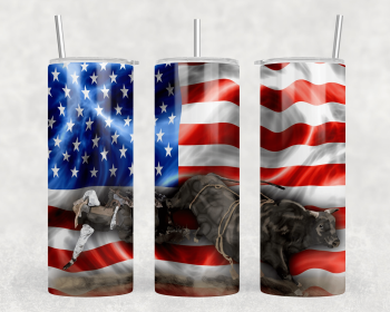 Bull Rider|Skinny Tumbler|Optional Bluetooth Speaker| Speaker Color Varies (Color: 187720722)