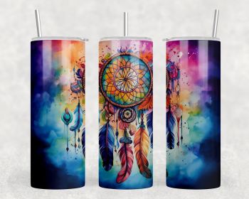 Dream Catcher|Skinny Tumbler|Optional Bluetooth Speaker| Speaker Color Varies (Color: 188913650)