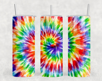 Tie Dye|Skinny Tumbler|Optional Bluetooth Speaker| Speaker Color Varies (Color: 189122651)