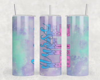 Nurse Life|Skinny Tumbler|Optional Bluetooth Speaker| Speaker Color Varies (Color: 194722060)