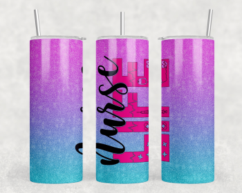 Nurse Life|Skinny Tumbler|Optional Bluetooth Speaker| Speaker Color Varies (Color: 194822059)