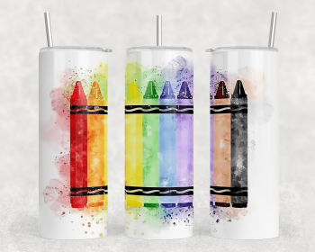 Crayons|Skinny Tumbler|Optional Bluetooth Speaker| Speaker Color Varies (Color: 195621009)