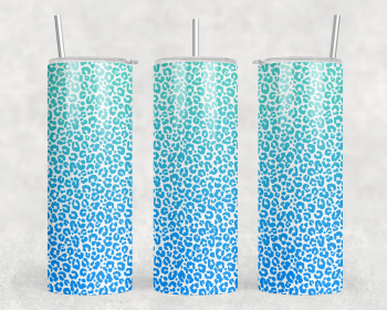 Leopard Print|Skinny Tumbler|Optional Bluetooth Speaker| Speaker Color Varies (Color: 198116282)