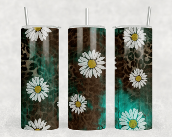 Western Daisies |Skinny Tumbler|Optional Bluetooth Speaker| Speaker Color Varies (Color: 201220161)