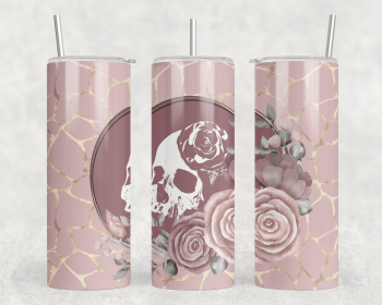 Skulls|Skinny Tumbler|Optional Bluetooth Speaker| Speaker Color Varies (Color: 210522377)