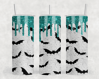 Bats|Skinny Tumbler|Optional Bluetooth Speaker| Speaker Color Varies (Color: 212811677)