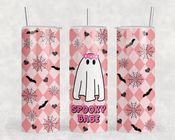 Spooky Babe|Skinny Tumbler|Optional Bluetooth Speaker| Speaker Color Varies (Color: 214018738)