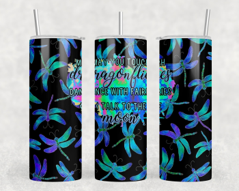 Dragonflies|Skinny Tumbler|Optional Bluetooth Speaker| Speaker Color Varies (Color: 214313631)