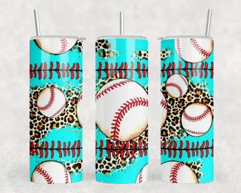 Baseball|Skinny Tumbler|Optional Bluetooth Speaker| Speaker Color Varies (Color: 214720629)