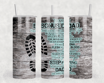 Bonus Dad|Skinny Tumbler|Optional Bluetooth Speaker| Speaker Color Varies (Color: 215020702)
