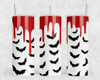 Bats|Skinny Tumbler|Optional Bluetooth Speaker| Speaker Color Varies (Color: 215711676)