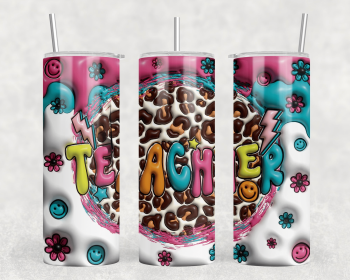 Teacher|Skinny Tumbler|Optional Bluetooth Speaker| Speaker Color Varies (Color: 216322604)