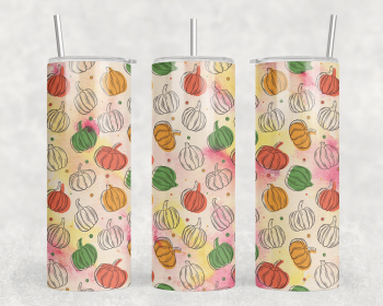 Pumpkins|Skinny Tumbler|Optional Bluetooth Speaker| Speaker Color Varies (Color: 219122214)