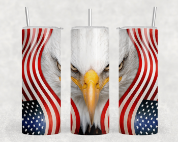Eagle American Flag|Skinny Tumbler|Optional Bluetooth Speaker| Speaker Color Varies (Color: 220213672)