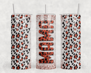 Leopard Print Mama |Skinny Tumbler|Optional Bluetooth Speaker| Speaker Color Varies (Color: 220316112)