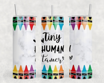 Tiny Human Tamer|Skinny Tumbler|Optional Bluetooth Speaker| Speaker Color Varies (Color: 223122653)