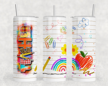 Teacher|Skinny Tumbler|Optional Bluetooth Speaker| Speaker Color Varies (Color: 224519465)