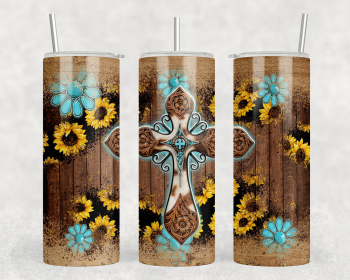 Western Cross|Skinny Tumbler|Optional Bluetooth Speaker| Speaker Color Varies (Color: 228622764)