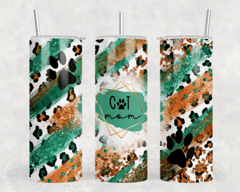 Cat Mom|Skinny Tumbler|Optional Bluetooth Speaker| Speaker Color Varies (Color: 230420872)