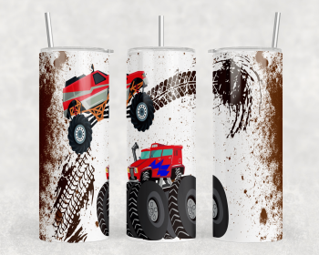 Monster Trucks|Skinny Tumbler|Optional Bluetooth Speaker| Speaker Color Varies (Color: 231721975)