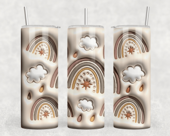 Rainbows|Skinny Tumbler|Optional Bluetooth Speaker| Speaker Color Varies (Color: 233522260)