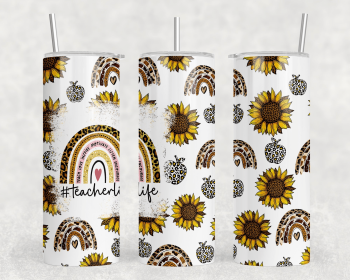 Teacher Life|Skinny Tumbler|Optional Bluetooth Speaker| Speaker Color Varies (Color: 234822572)