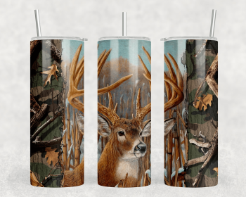 Deer American Flag|Skinny Tumbler|Optional Bluetooth Speaker| Speaker Color Varies (Color: 237721076)