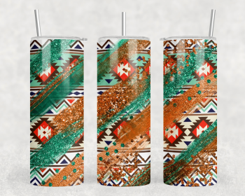 Aztec|Skinny Tumbler|Optional Bluetooth Speaker| Speaker Color Varies (Color: 237911487)