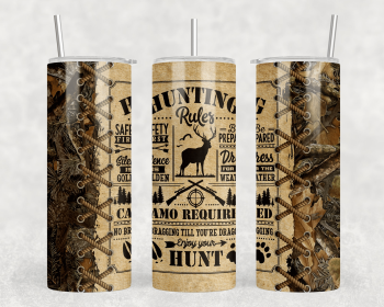Hunting|Skinny Tumbler|Optional Bluetooth Speaker| Speaker Color Varies (Color: 238615601)