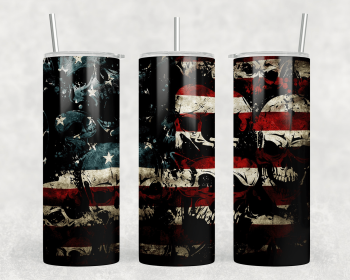 Skulls|Skinny Tumbler|Optional Bluetooth Speaker| Speaker Color Varies (Color: 239618542)