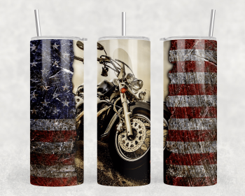 Motorcycle|Skinny Tumbler|Optional Bluetooth Speaker| Speaker Color Varies (Color: 239716856)