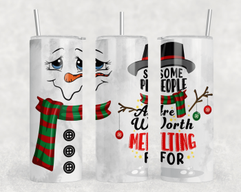 Snowman|Skinny Tumbler|Optional Bluetooth Speaker| Speaker Color Varies (Color: 240818595)