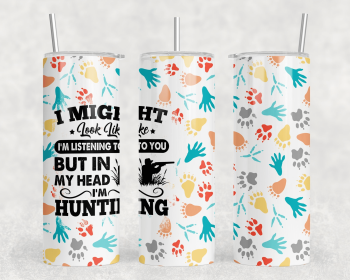 Hunting|Skinny Tumbler|Optional Bluetooth Speaker| Speaker Color Varies (Color: 241815600)