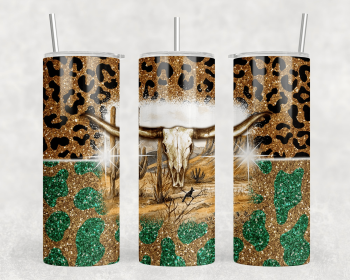 Bull Skull|Skinny Tumbler|Optional Bluetooth Speaker| Speaker Color Varies (Color: 242020733)