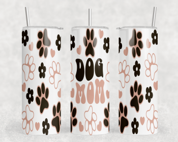 Dog Mom|Skinny Tumbler|Optional Bluetooth Speaker| Speaker Color Varies (Color: 243321112)