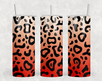 Leopard Print|Skinny Tumbler|Optional Bluetooth Speaker| Speaker Color Varies (Color: 243816280)